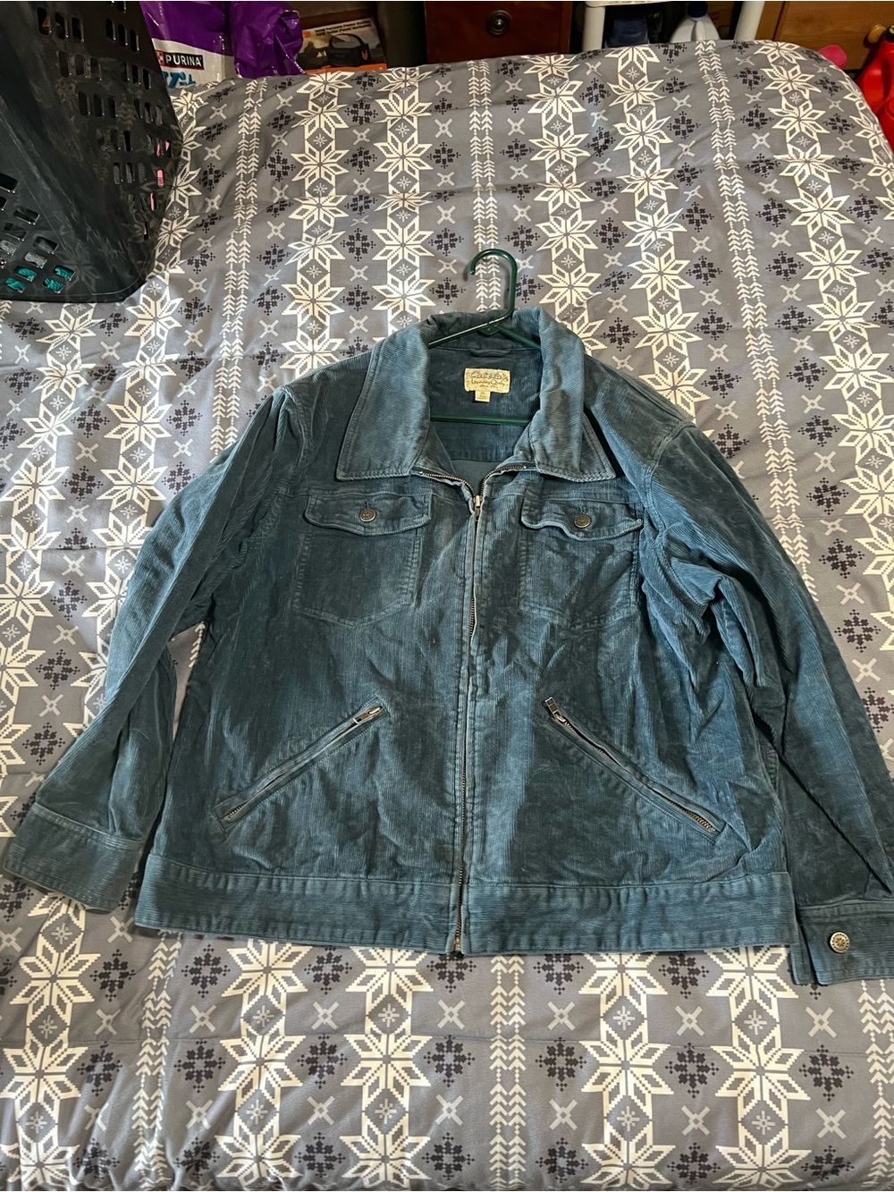 Cabela's Teal Corduroy Lightweight Shirt Jacket